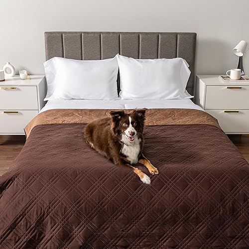 Miniatura 10 de PetAmi Funda de cama impermeable para perro, manta para mascotas para perros medianos y grandes, funda de sofá, protector de muebles para perros y