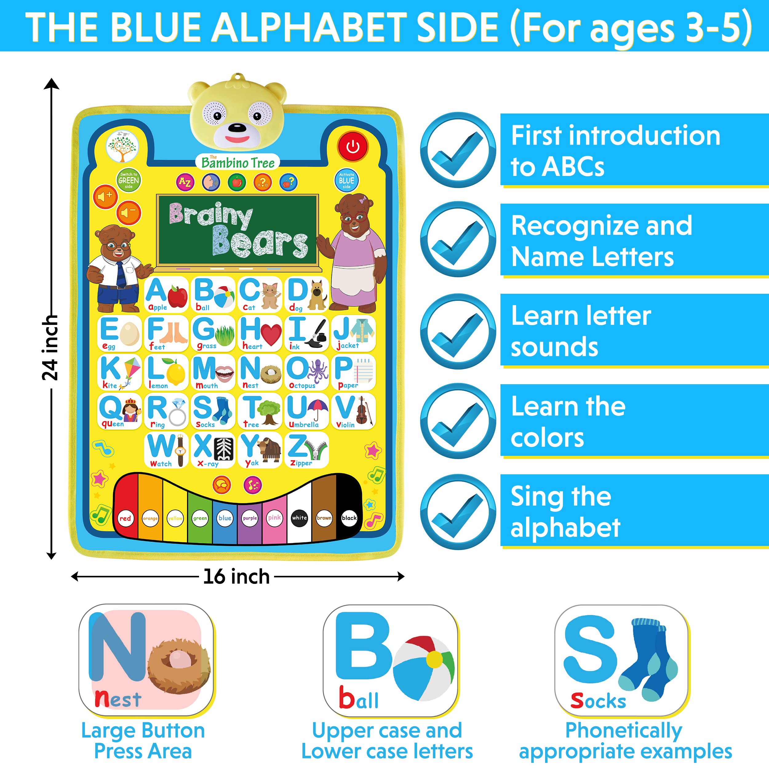 Buy THE BAMBINO TREE Alphabet & Phonics Talking Poster - Interactive ...