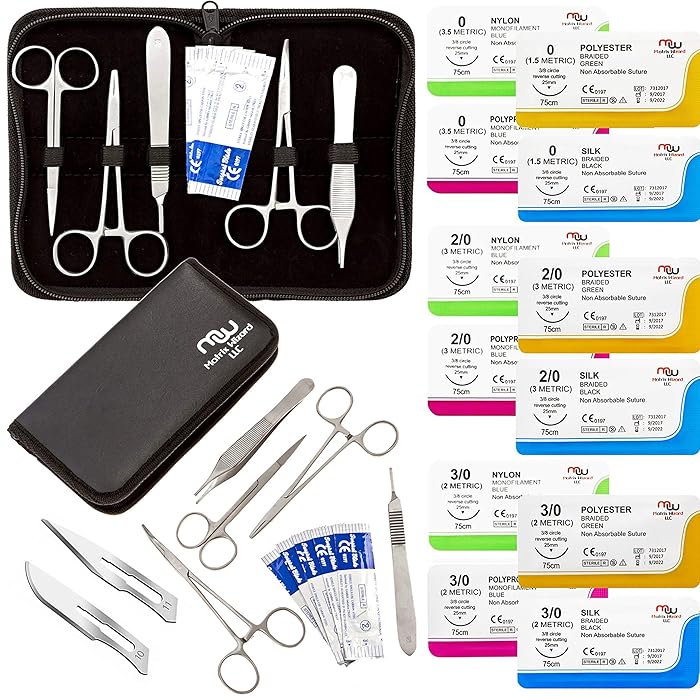 Buy Mixed Suture Threads with Needle Plus Tools Medical Student’s