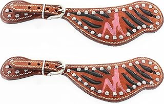 CHALLENGER Horse Western Riding Cowboy Boots Leather Spur Straps Tack 7424