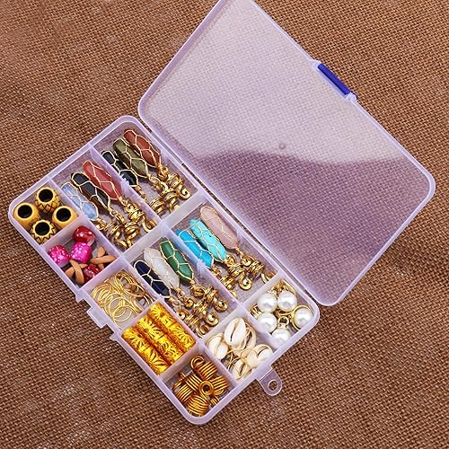 Miniatura 7 de Messen Rastas Joyería Alambre De Cristal Trenzas Envueltas Accesorios Para El Cabello Imitación Madera Perlas Puños Bobinas Anillos Colgantes De