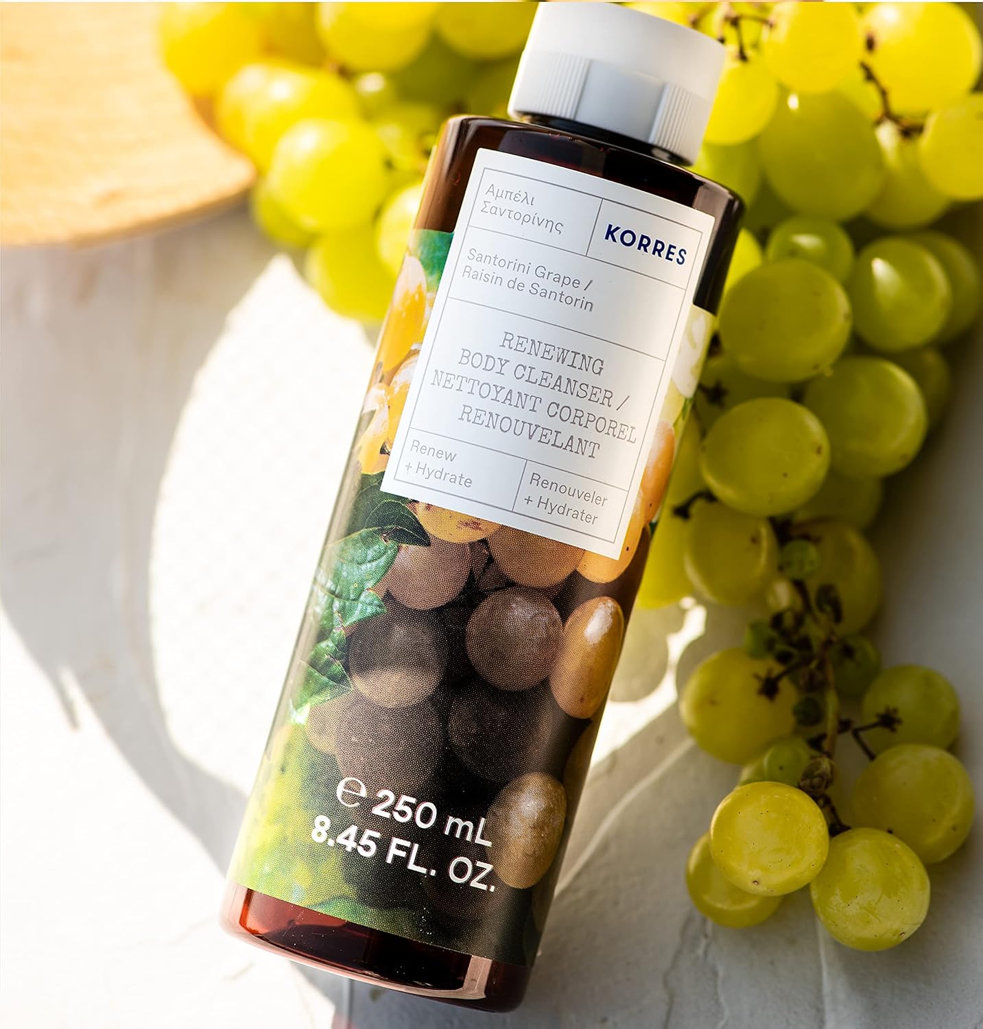 KORRES SANTORINI GRAPE RENEWING BODY CLEANSER 250ML : Everything Else