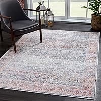 Vista 31 de Bloom Rugs - Alfombra caminera Caria lavable, antideslizante, de 3,05 m, color marfil/gris/caramelo tradicional, para entrada, pasillo, baño