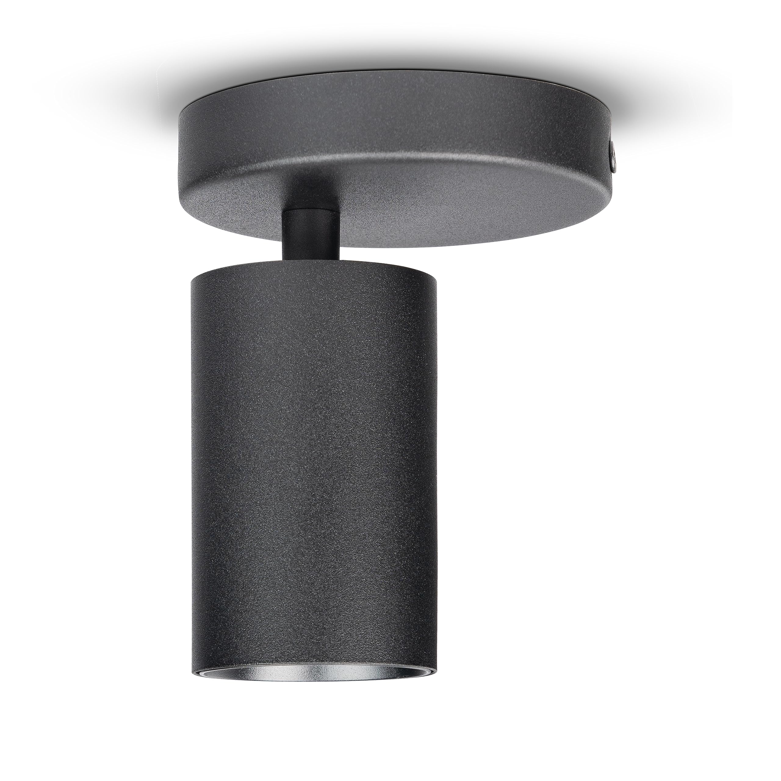 Paco Home Deckenlampe Wohnzimmer Wandleuchte Schwenkbare Spots Wandlampe GU10 Modern Deckenleuchte Küche Schlafzimmer, Farbe:Schwarz, Leuchtentyp___Technologie:Typ 2-1x GU10
