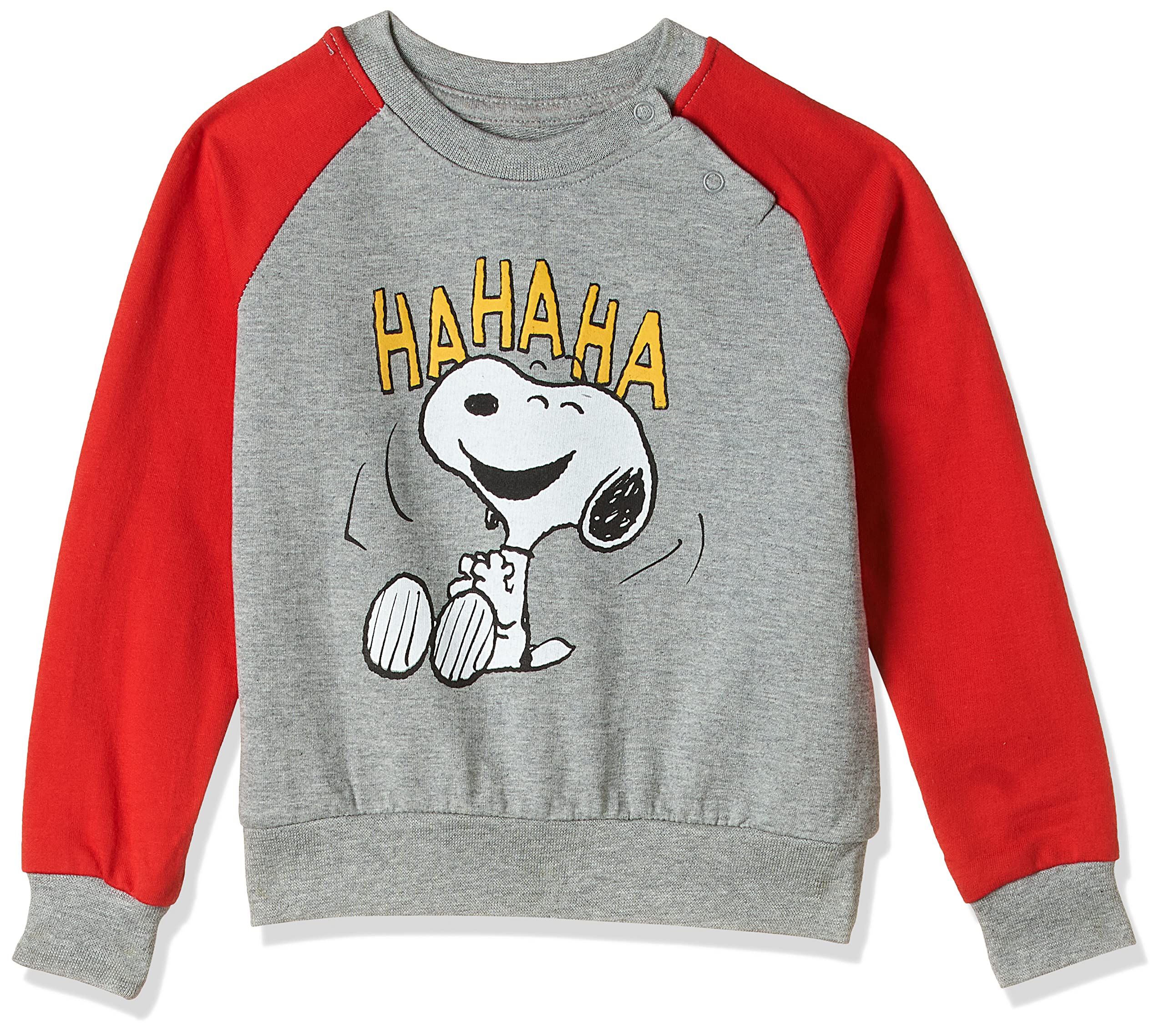 Peanuts Snoopy Sweatshirt For Infant Boys - Grey/red 18-24months