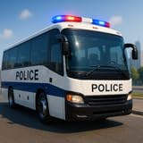 Authentic Bus Controls Real Cop Bus Simulator Extreme Police Bus Simulator Open World City Driving Game