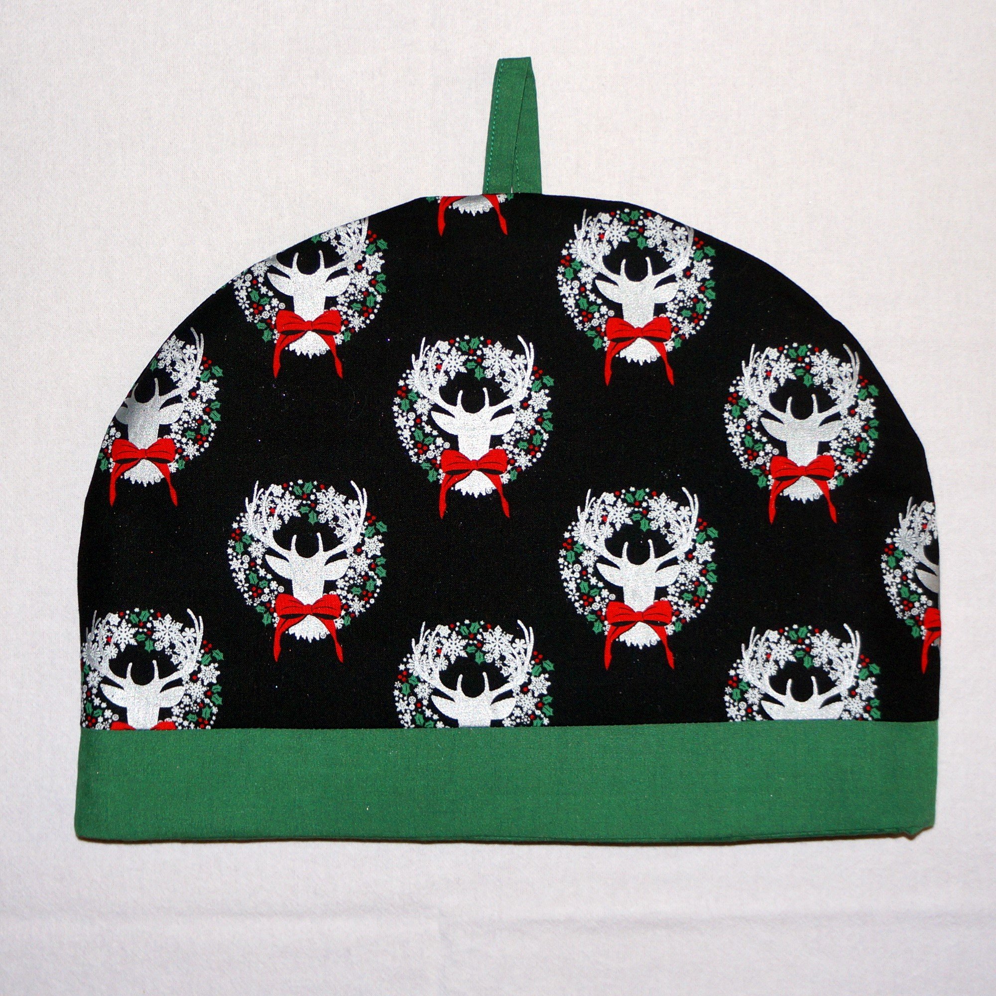 Whimsly Tea Cozy - 6-8 Cup - Reindeer with Holiday Bow