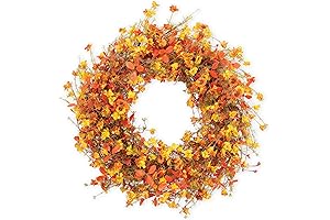 Invigorating 28 Inch Fall Wreath: Adorn Your Abode with Autumnal Charm