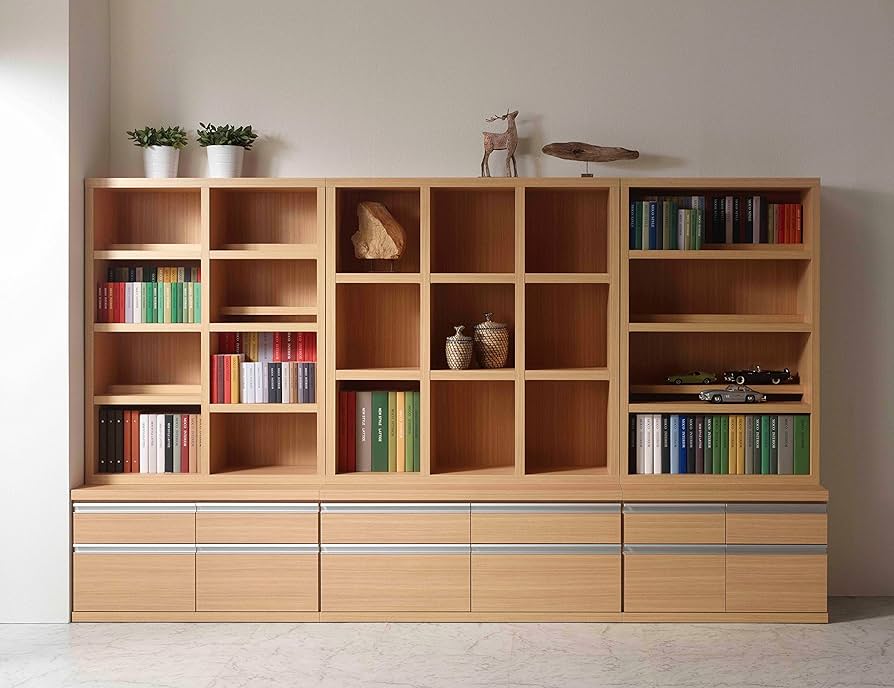 Amazon｜フナモコ コミックシェルフ 幅89.9×奥29.7×高113.8cm