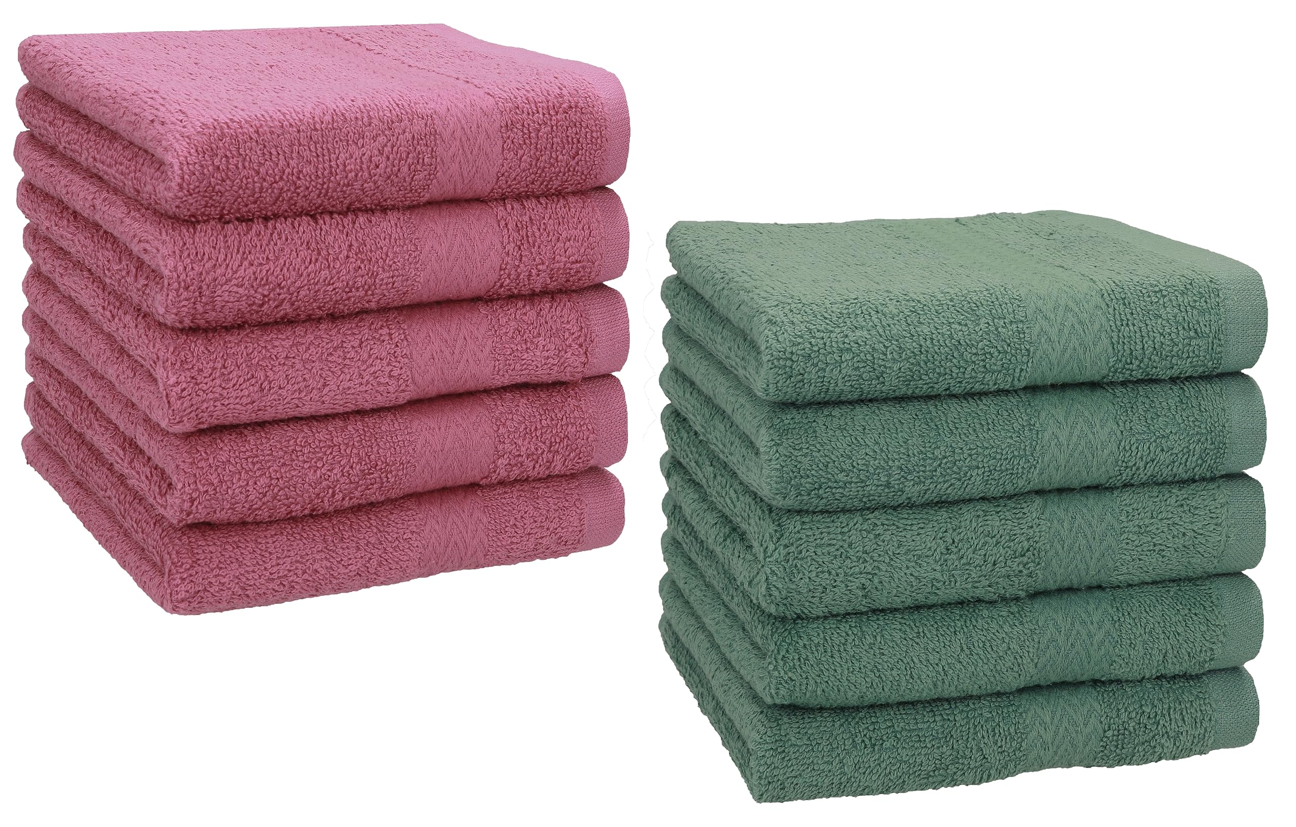 Betz 10 Lavette In Cotone Premium Per Bidet – 30x30 Cm, 470 G/m², Colori Giallo Miele E Sabbia, Morbide E Assorbenti