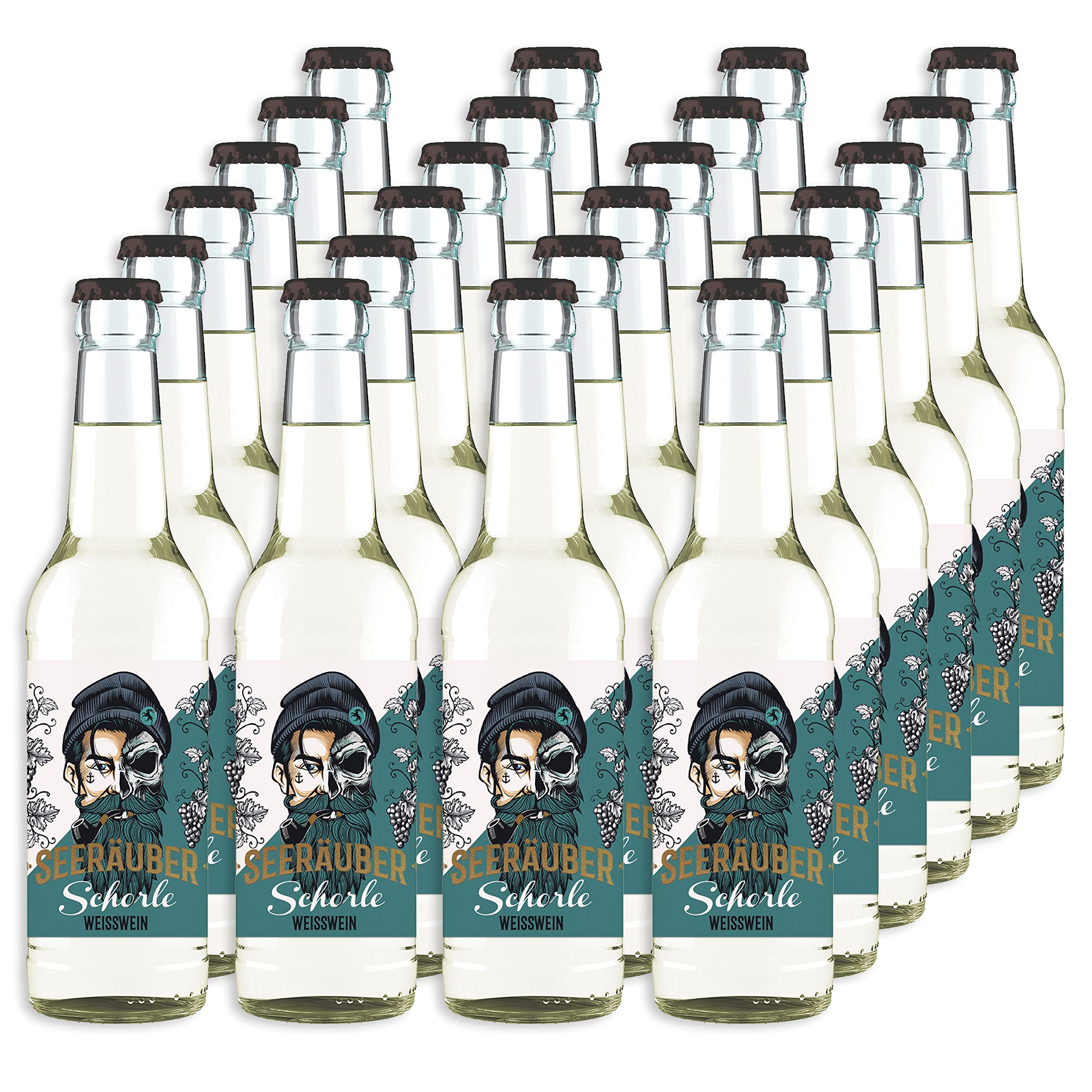 Weinschorle | Seeräuber Weißwein | 0,33l Flasche (24)