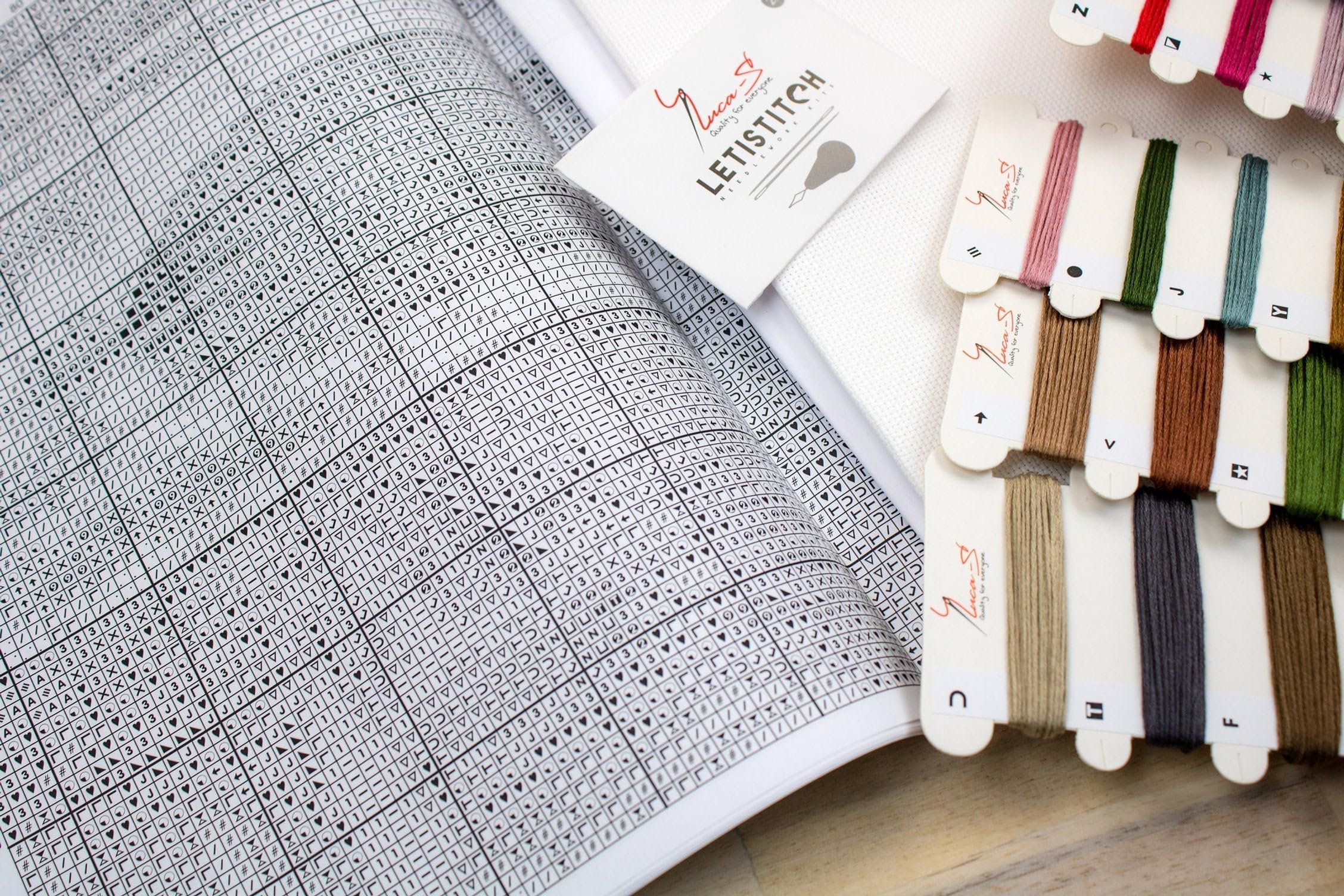 Kit Point De Croix Point Compté - Les Coquelicots - Luca-S