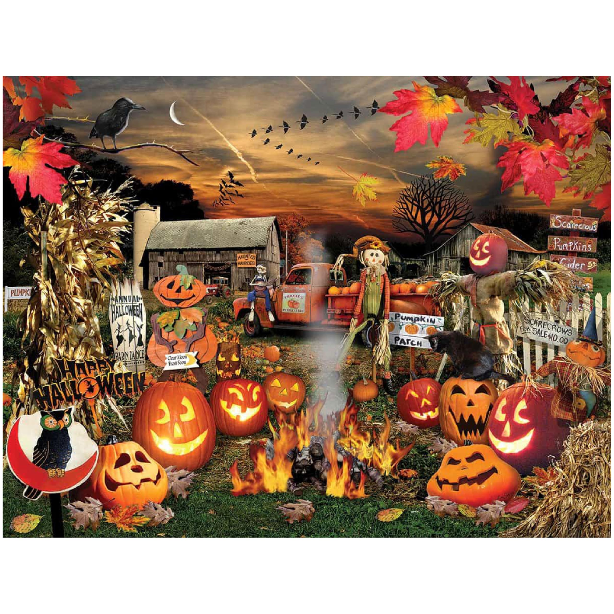 Pumpkin Hollow 1000ピースジグソーパズル Buffalo Games Charles Wysocki Jigsaw Puzzle - 1000 Pieces