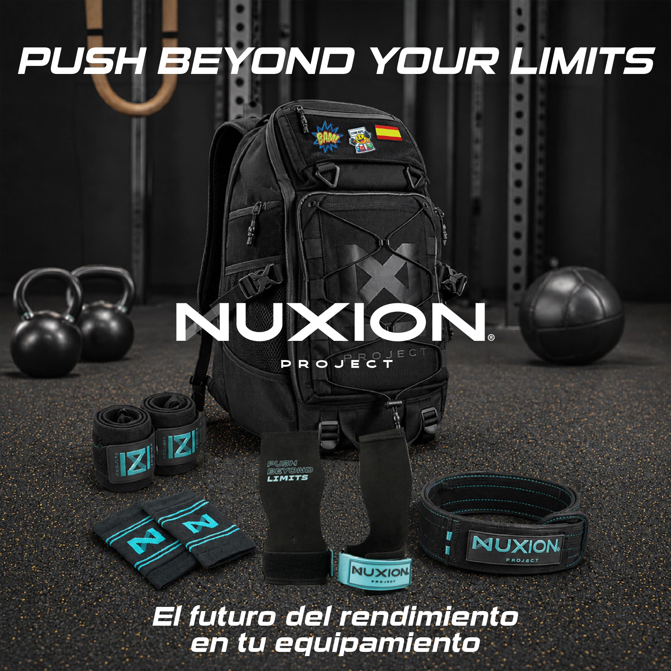 NUXION | Mochila Táctica 37L Impermeable y Resistente | Para Crossfit, Hyrox y Senderismo | Sistema MOLLE, +20 Compartimentos y Portátil 15,6" | Mochila Deportiva Unisex
