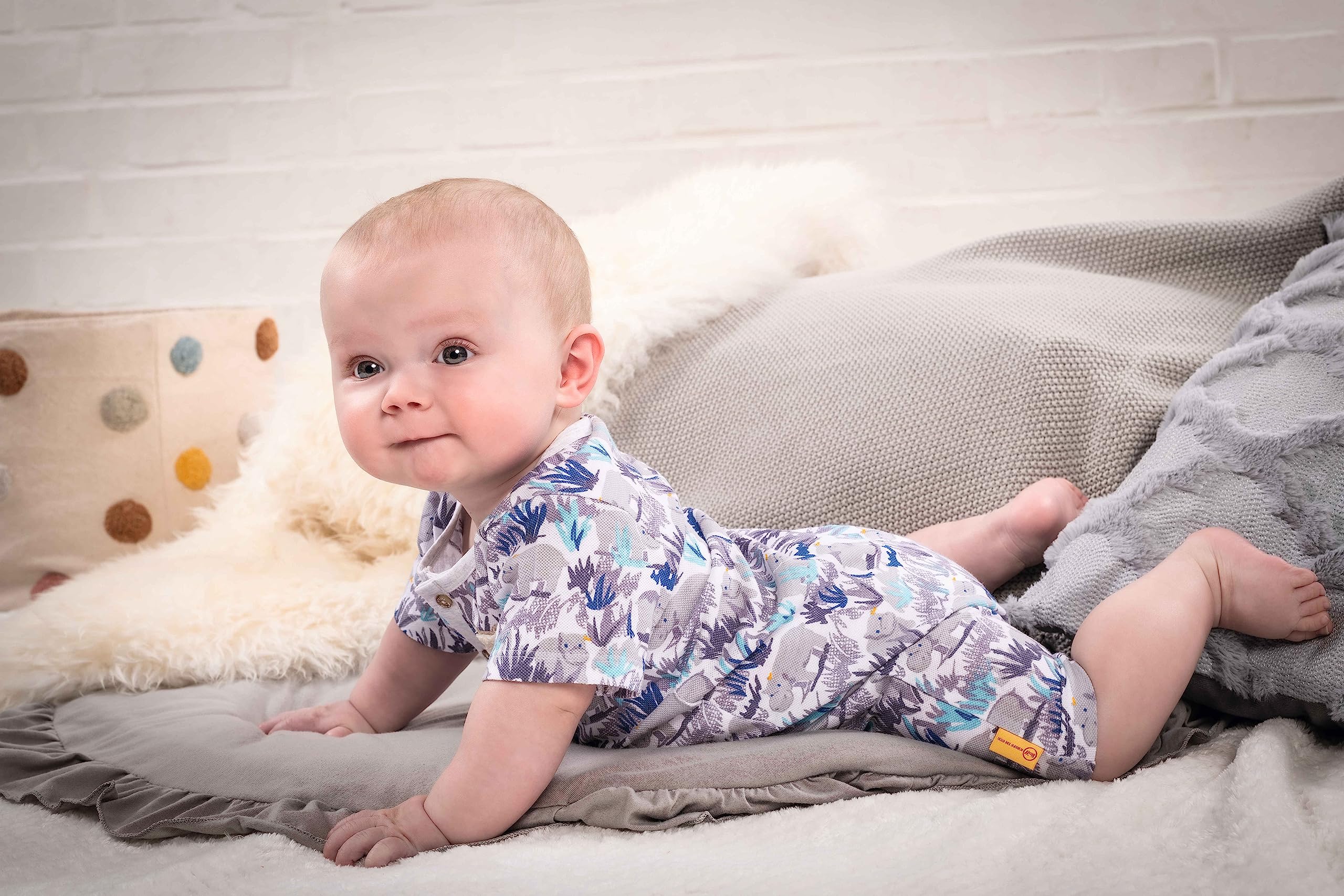 Steiff Baby-Jungen Spielanzug Kleinkind Unterwäsche-Satz