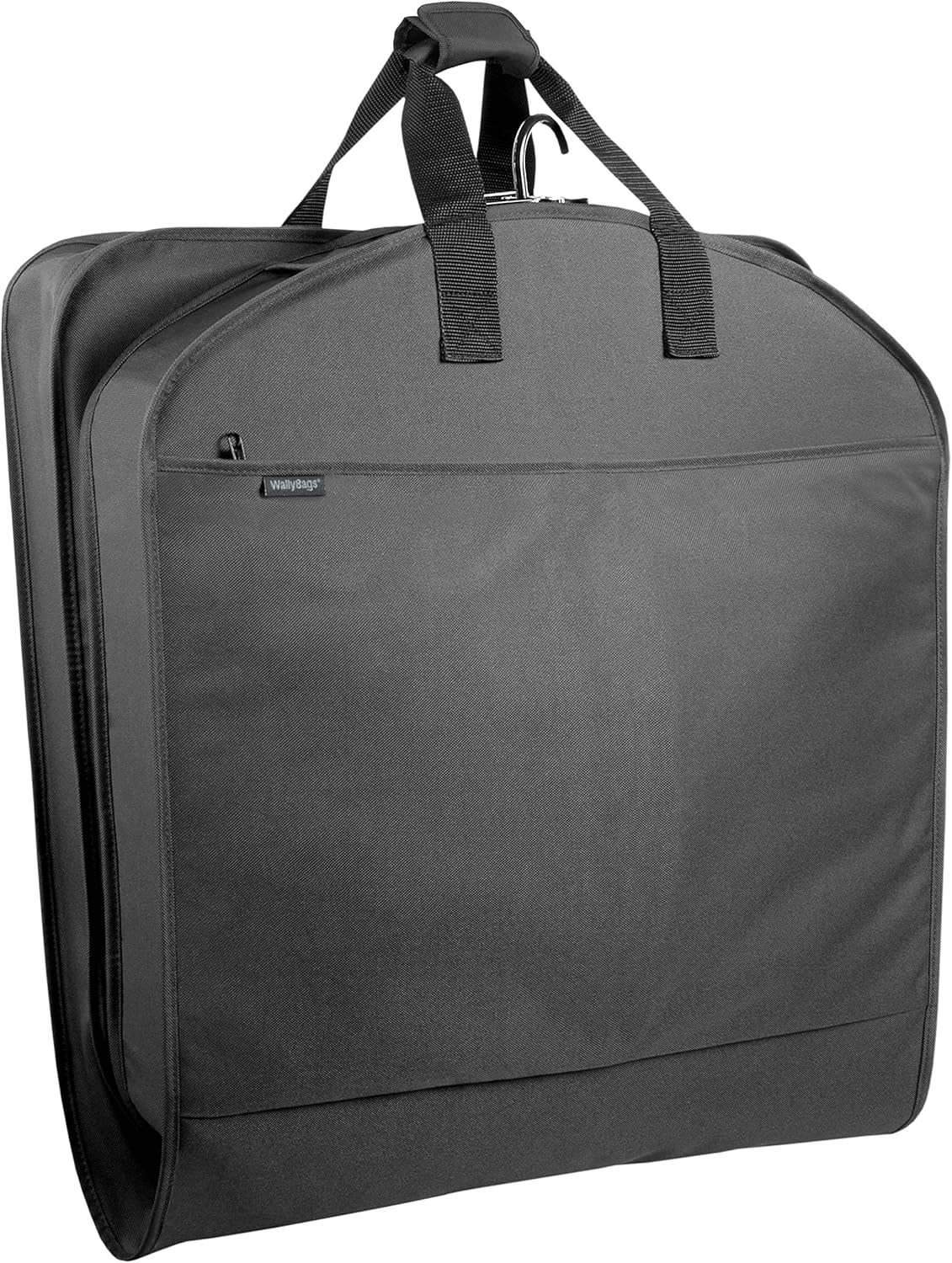 review WallyBags 40” Deluxe Groom Tux and Suit Garment Bag Two Pockets, Black-G3, Inch
