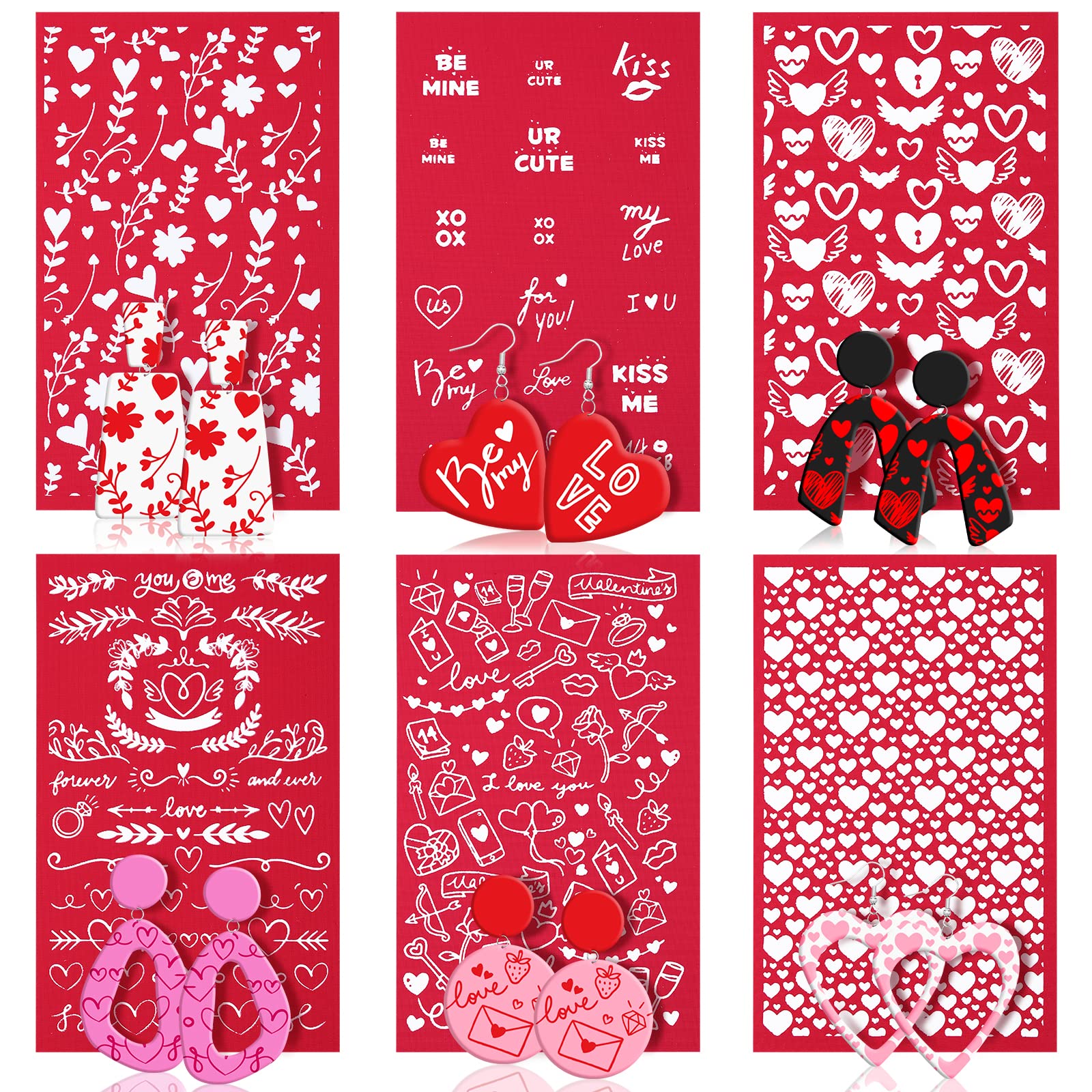 Écran en soie pour argile polymère : créez vos boucles d'oreilles fleurs pour la Saint-Valentin
