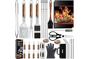 Grilljoy 31-Piece Premium BBQ Grill Accessories Set