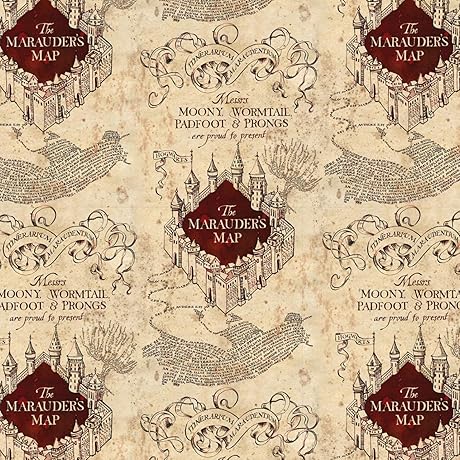 Harry Potter Marauders Map Premium Fabric