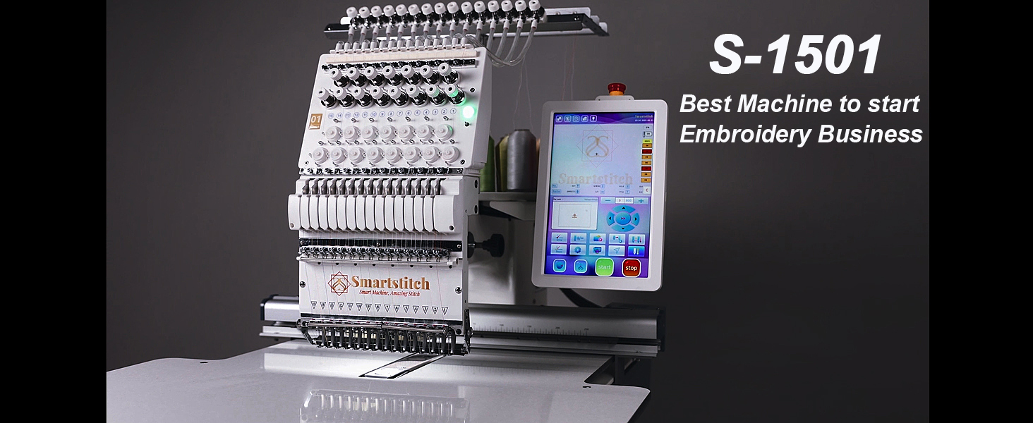 Amazon.com: Smartstitch S-1501 Commercial Embroidery Machine with
