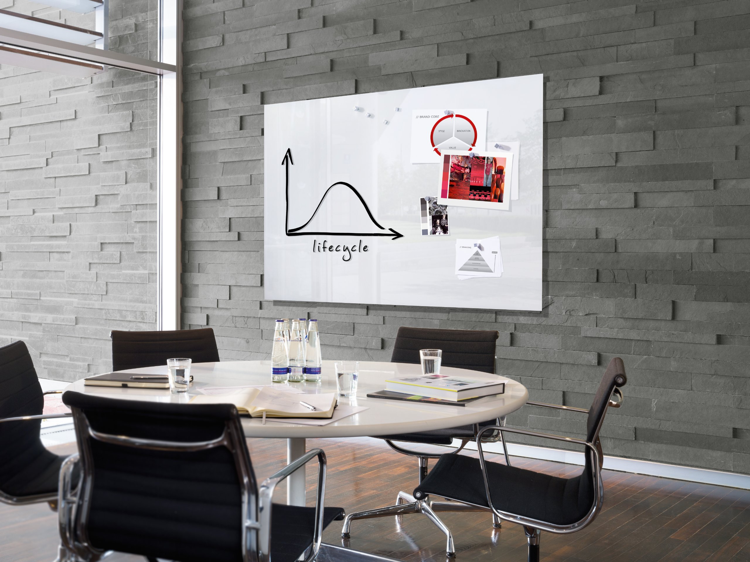 SIGEL Premium Glas-Whiteboard 120x90 cm super-weiß hochglänzend | 4004360857867