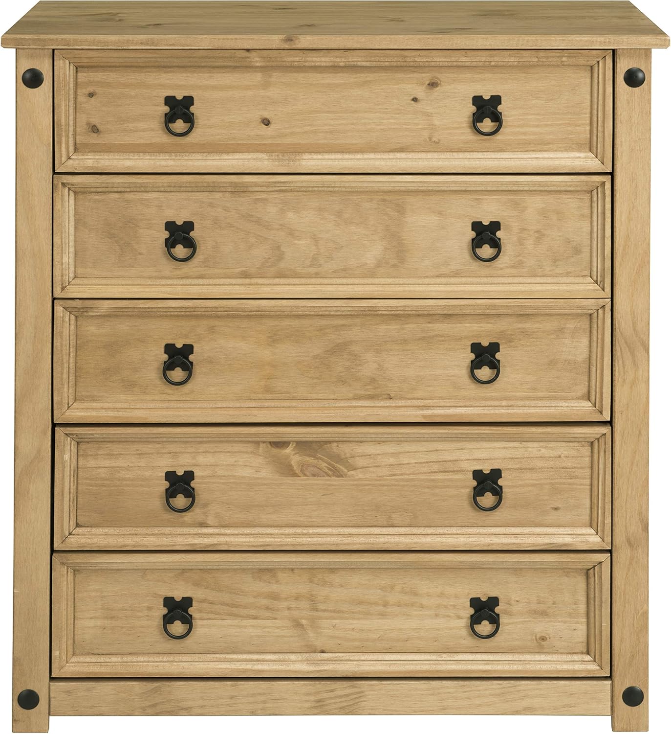 Corona 5 Drawer Chest of Drawers Mexican Solid Pine Amazon.co.uk