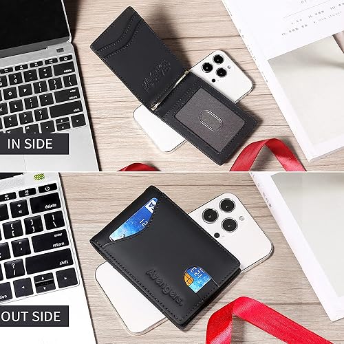 Vista 5 de IRON SPIDER Billetera, monocapa, doble pliegue, Negro -, Minimalista