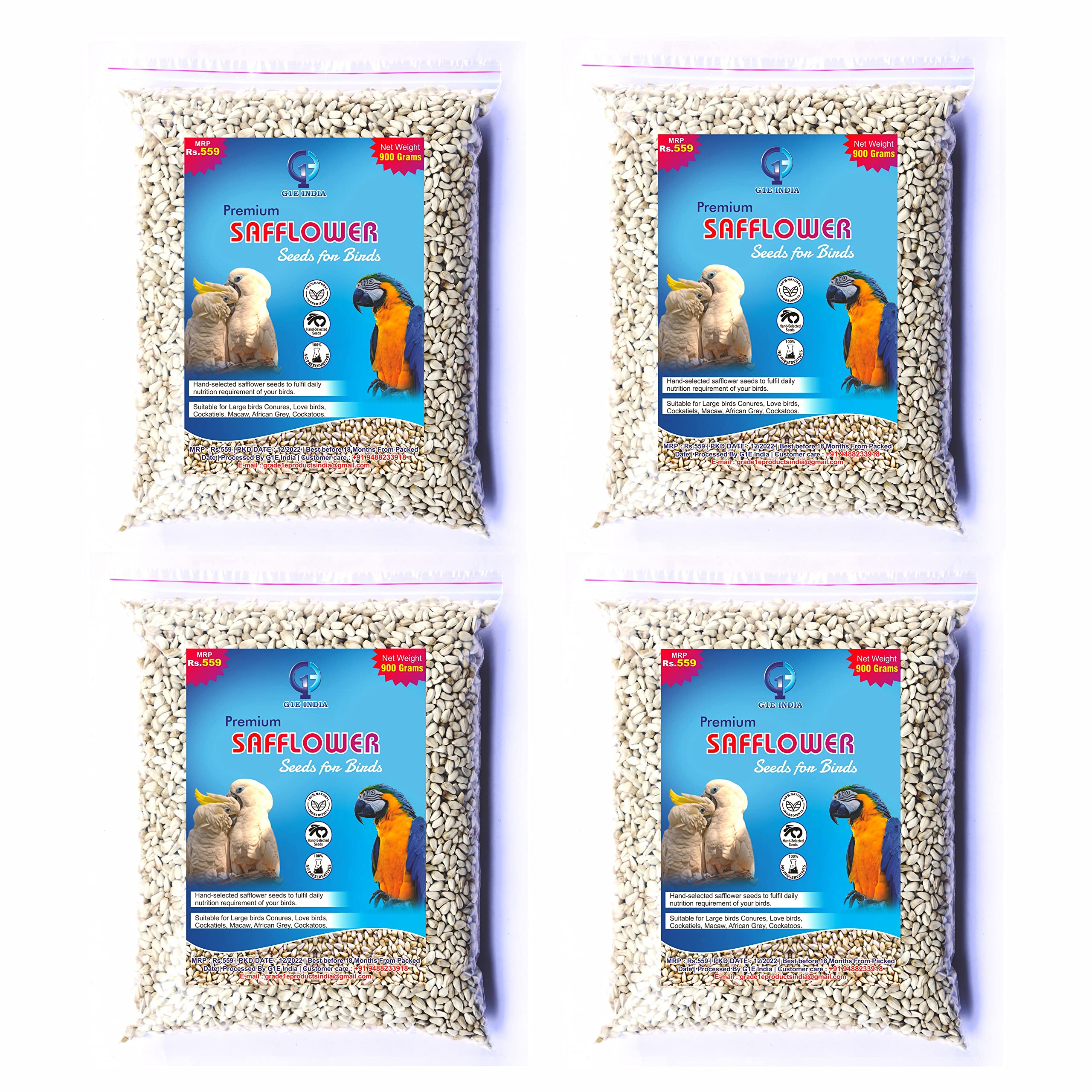 See full amazon price history chart for G1E Hand-Selected Safflower Seeds (Safflow/Kusum Dana) for All Life Stages Dry Bird Food 900 Grams - Pack of 4 (3600 Grams) G1E Hand-Selected Safflower Seeds (Safflow/Kusum Dana) for All Life Stages Dry Bird Food 900 Grams - Pack of 4 (3600 Grams) (B0BXFKFK27) Amazon Price History, Amazon Price Tracker