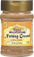 Vista 1 de Rani Nuez moscada (Jaiphul) Polvo molido para especias de 3 oz (85 g) Tarro de PET ~ Todo natural Vegano Apto para gluten Sin OMG Kosher