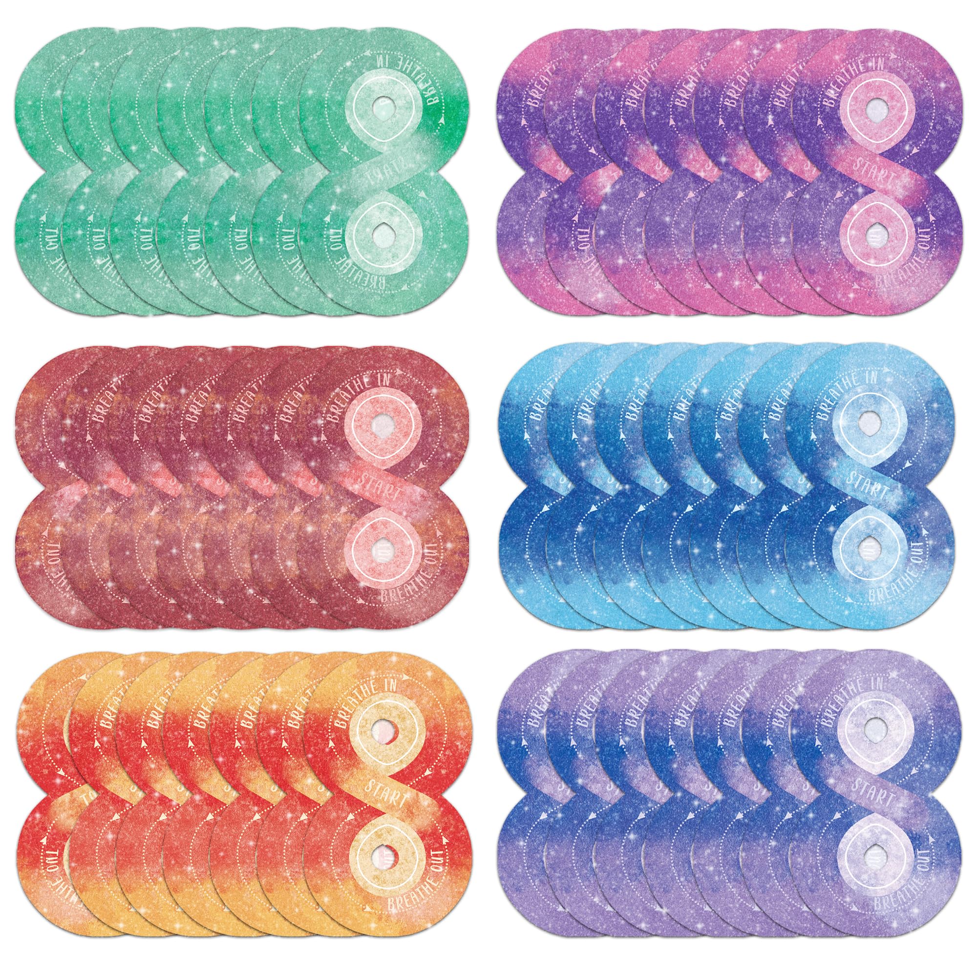 72PCS Calming Strips for Anxiety Sensory Stickers, Calming Stickers Anxiety Relief Items Fidget Sensory Strips Textured Stickers Bulk for Adults Teens