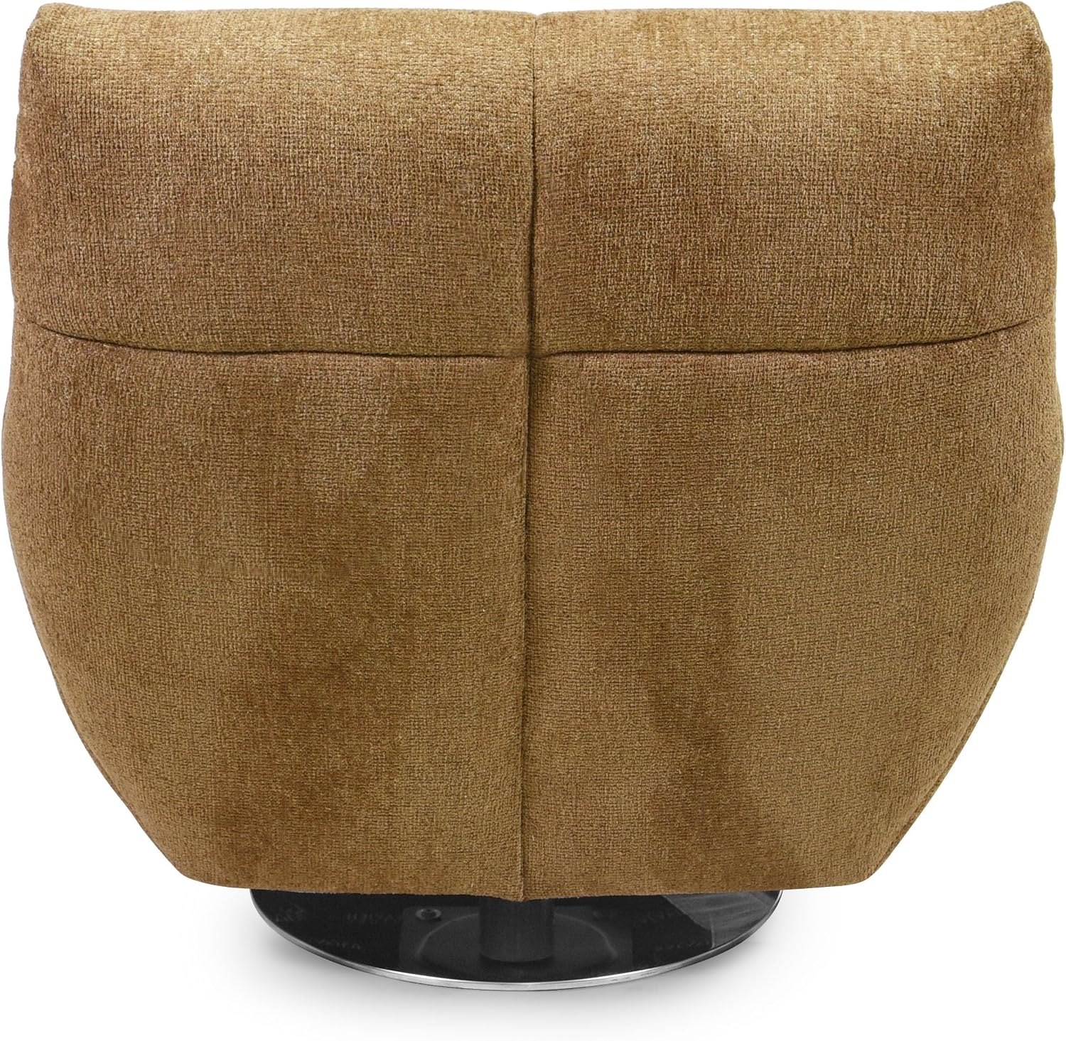 SAFAVIEH Couture - Layletta Swivel Accent Chair - Light Brown Performance Fabric - Fully Assembled - Ideal for Living Room, Bedroom, 17" Seat Height (SFV2409A)