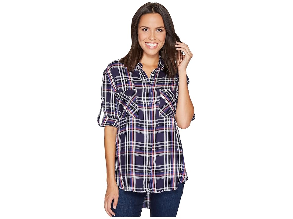 

Rock and Roll Cowgirl Long Sleeve Button B4B3163 (Indigo) Women's Long Sleeve Button Up