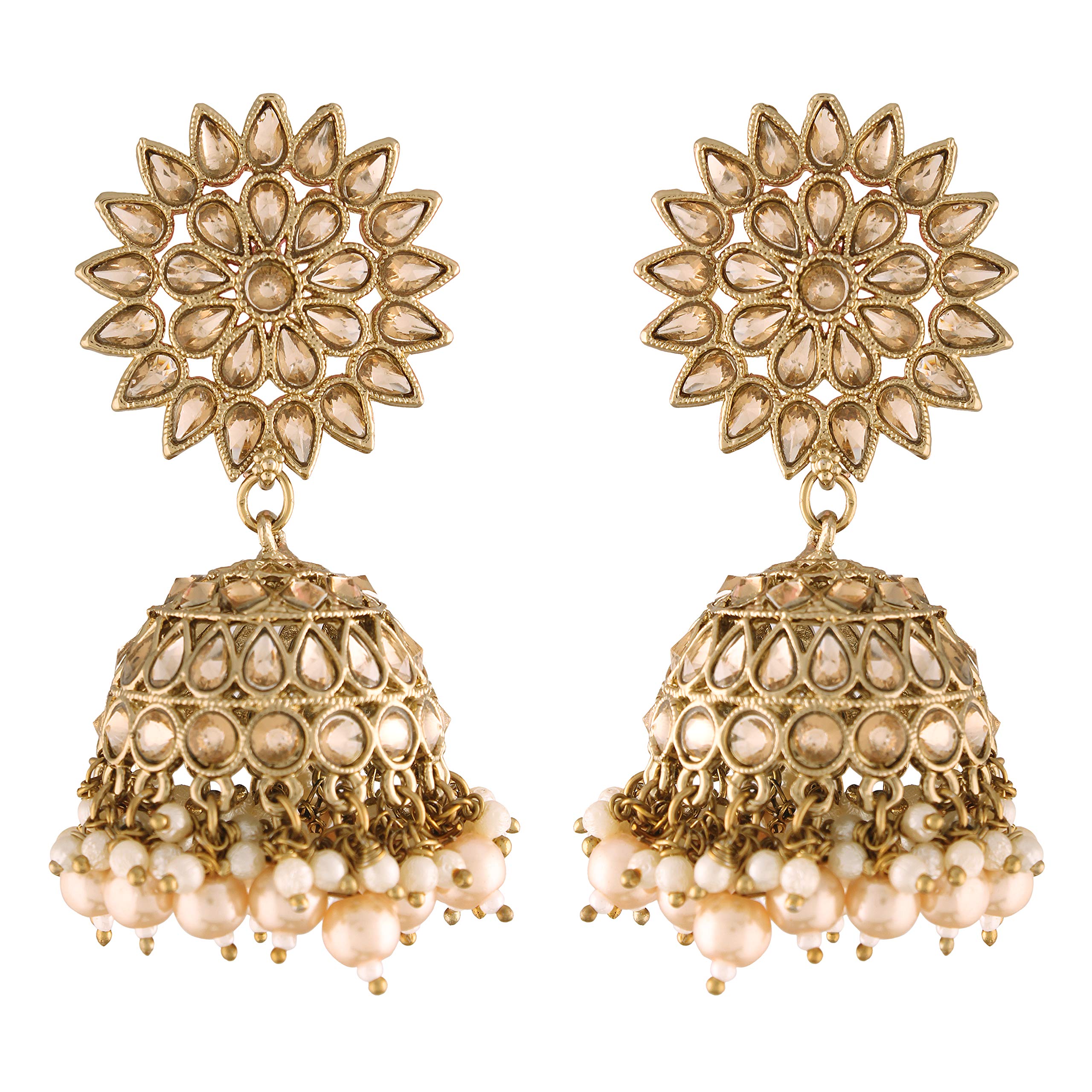 See full amazon price history chart for I Jewels Gold Plated Traditional Handcrafted Jhumki Earrings Encased with Faux Kundan & Pearl for Women/Girls (E2881FL) I Jewels Gold Plated Traditional Handcrafted Jhumki Earrings Encased with Faux Kundan & Pearl for Women/Girls (E2881FL) (B08X751TDG) Amazon Price History, Amazon Price Tracker