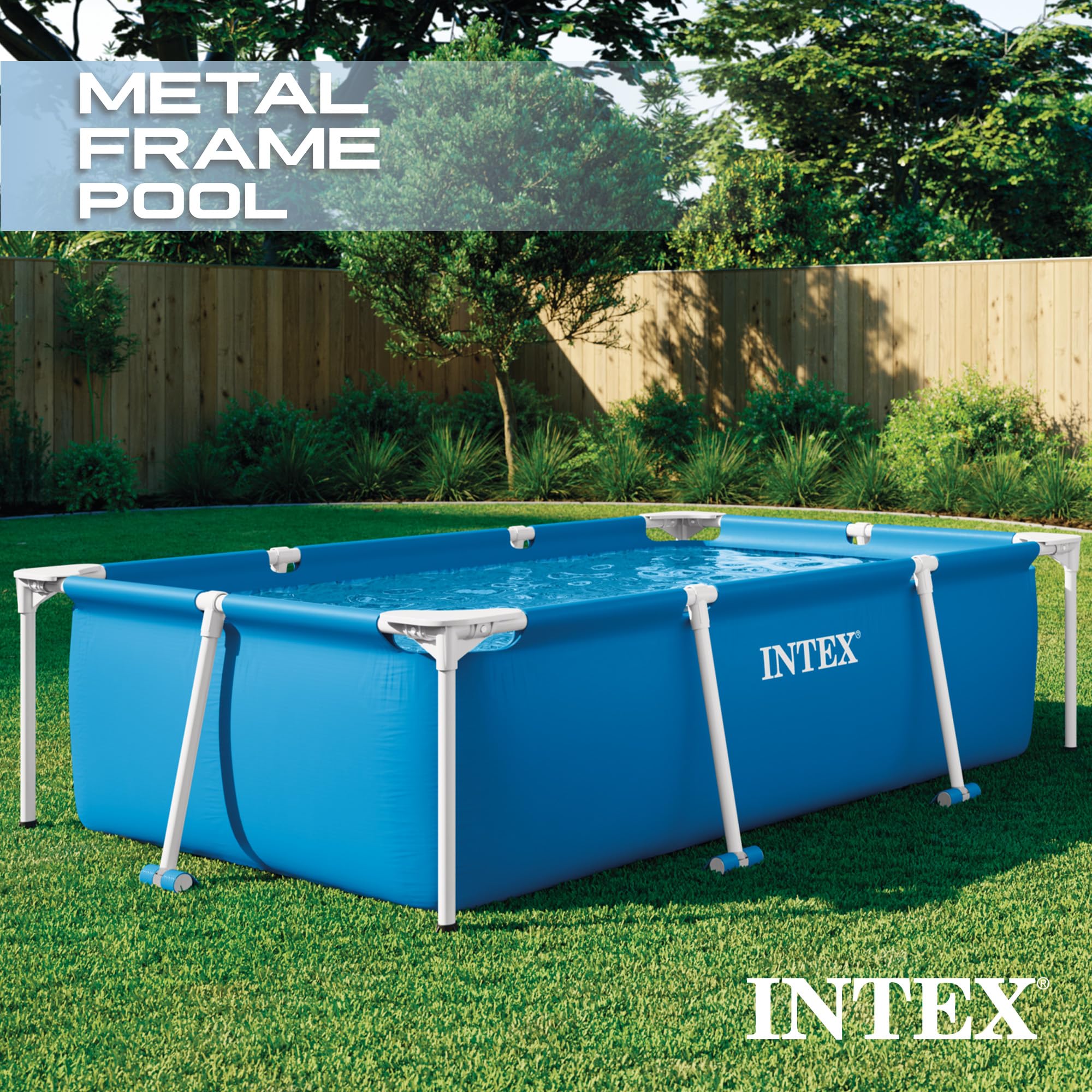 INTEX レクタングラフレームプール 220x150x60cm 28270