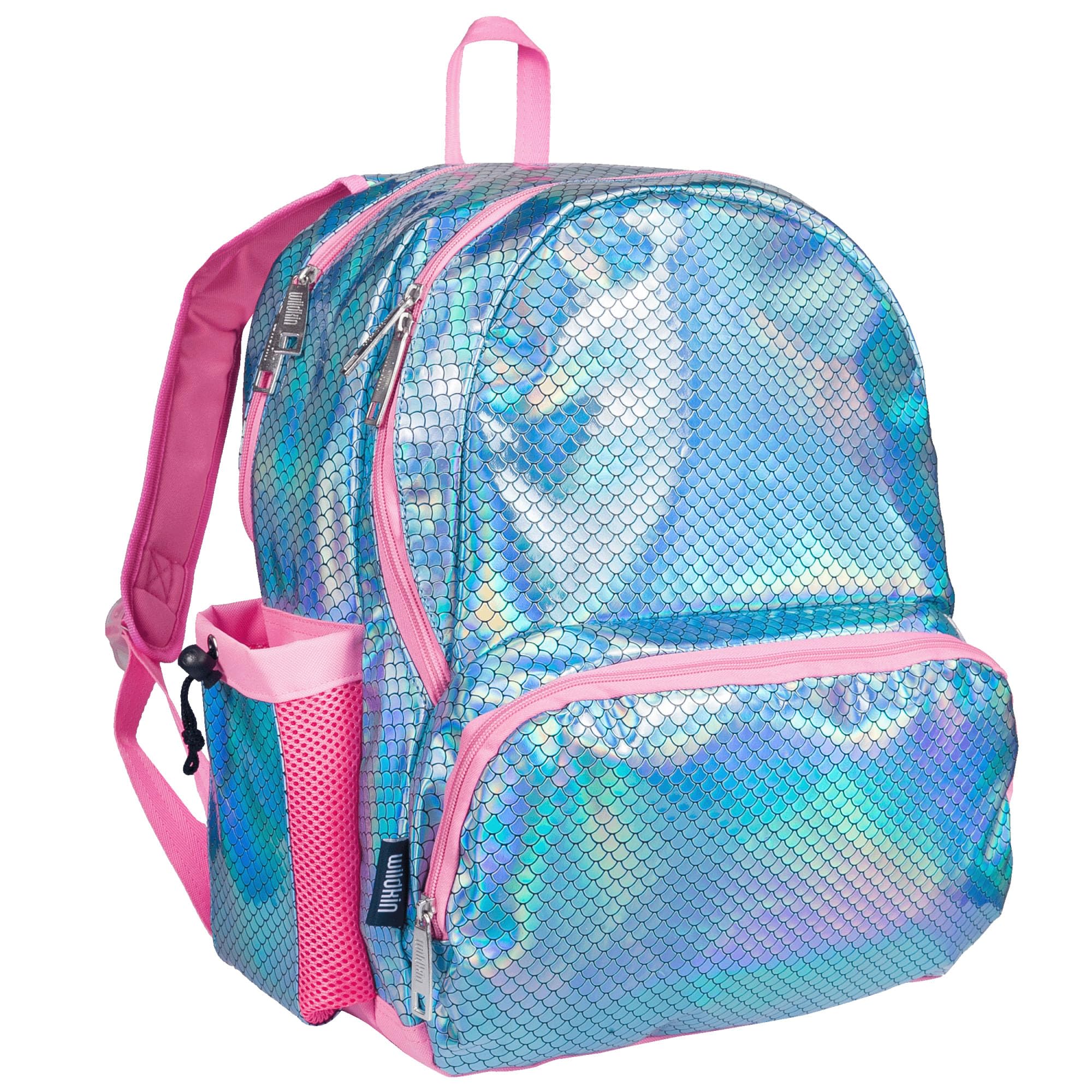 Wildkin 17-inch Kids Backpack – Durable, Lightweight School Bag for Boys & Girls - Mermaid Scales