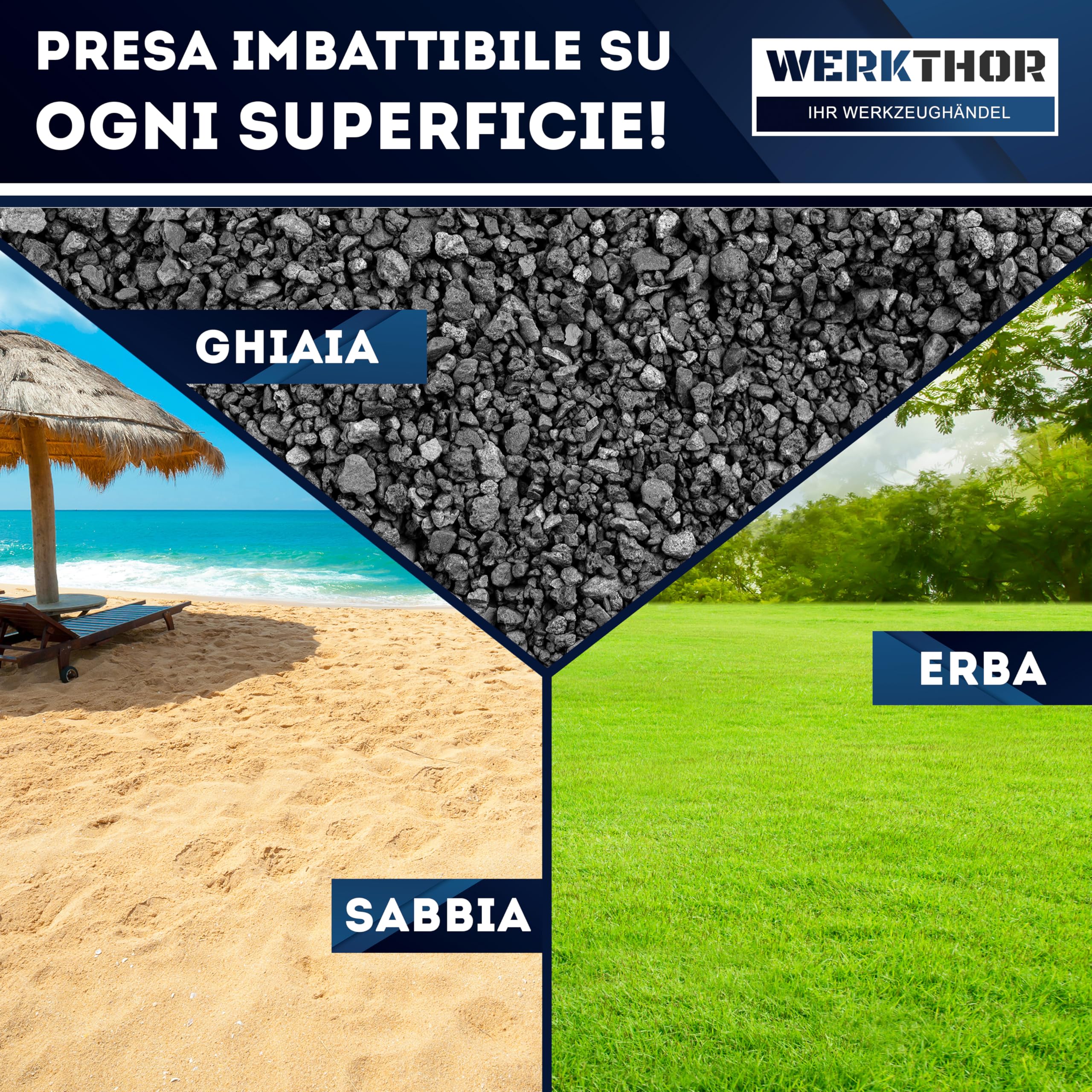 WERKTHOR Cunei per Camper [Nero Set 2 Pezzi] | Cunei Livellatori Camper fino 5T per Roulotte Van | Pedane Auto Sollevamento Resistenti Antiscivolo Ogni Superficie