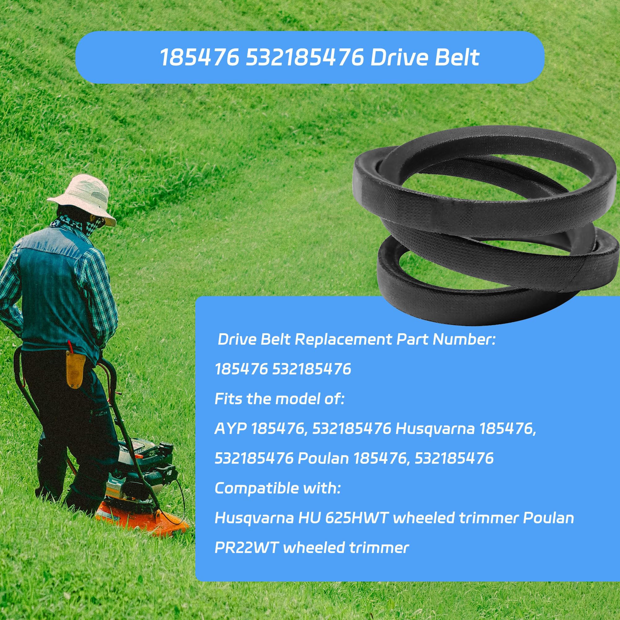 Amazon.com : 185476 532185476 Drive Belt 3/8