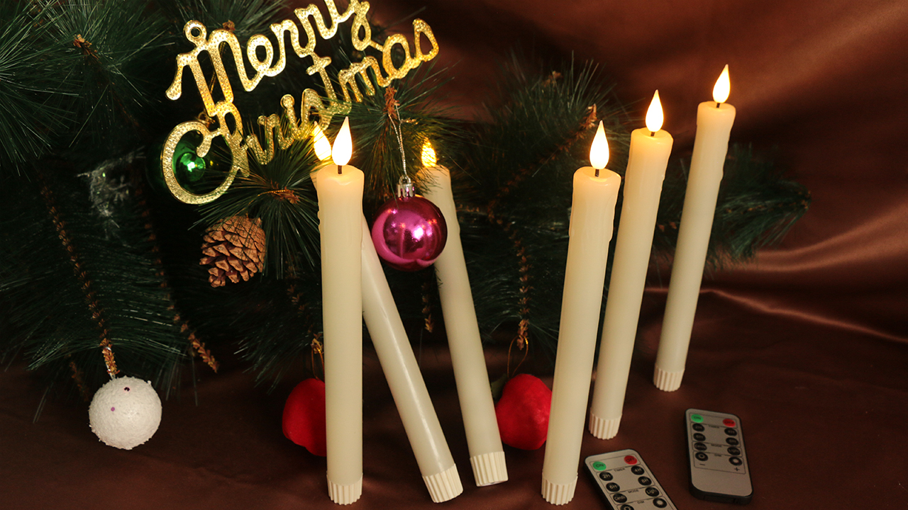 24 Pièces Bougies LED Flamme Vacillante,Chandelles Clignotantes Lampe,Bougie Electrique, Bougie