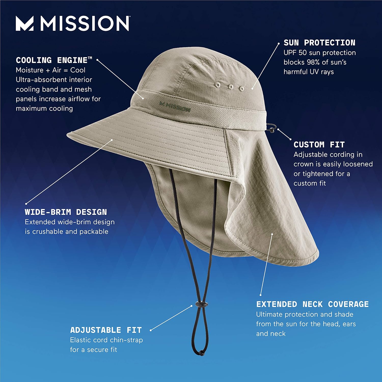Buy MISSION Sun Defender Cooling Hat 
