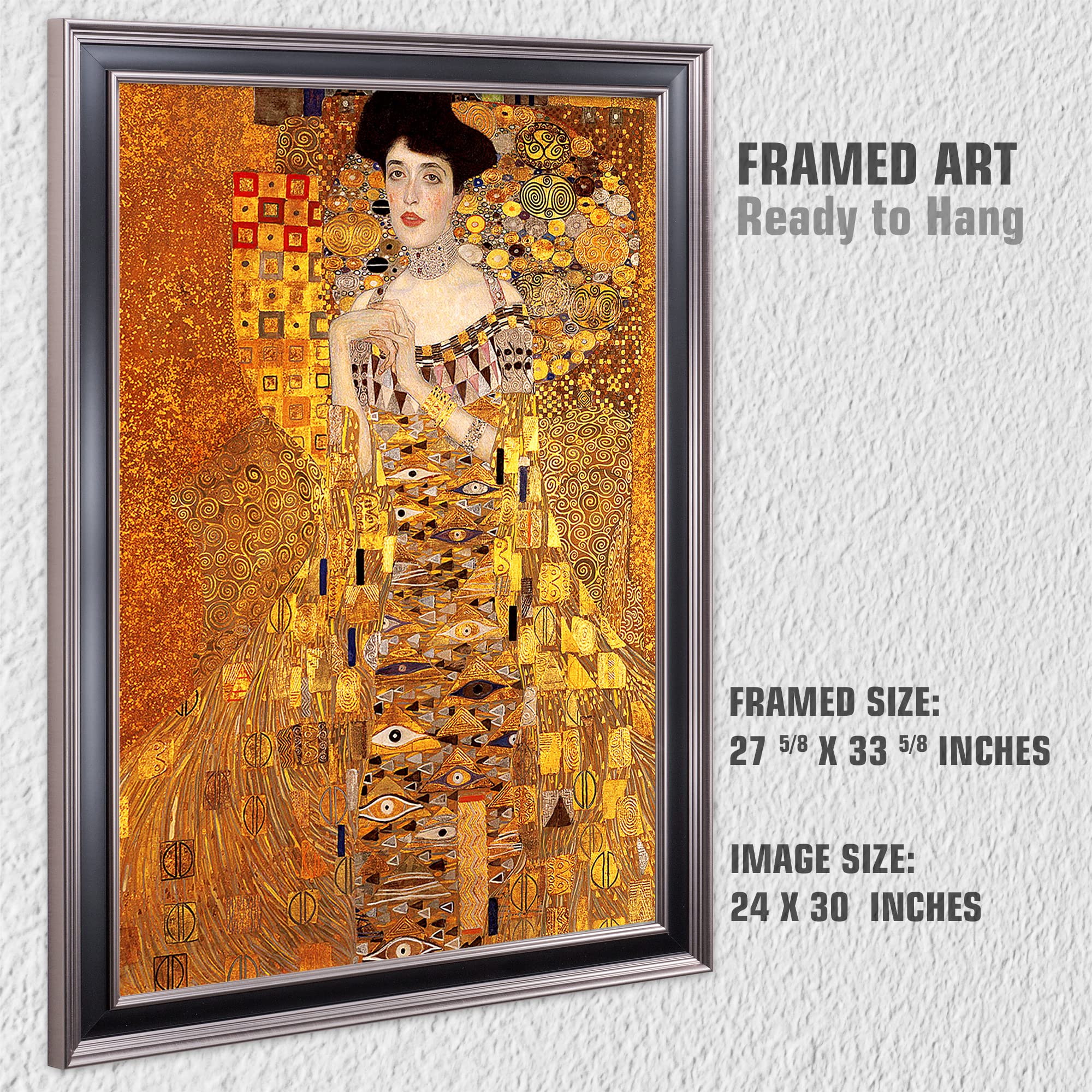 Amazon.com: The Lady in Gold by Gustav Klimt.Framed Size:33.6 x