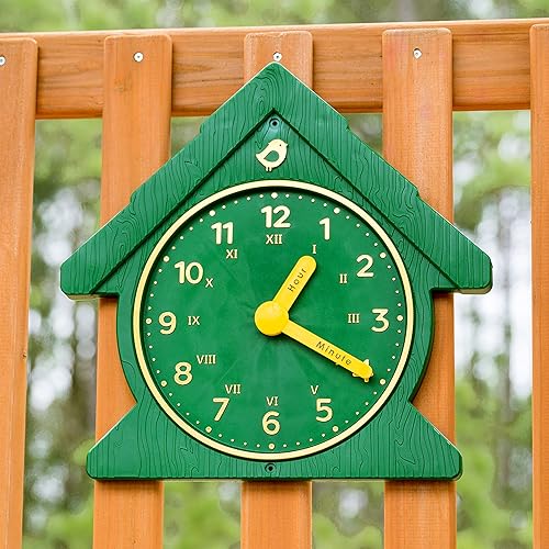 Miniatura 2 de Gorilla Playsets 07-0036-G Funtime Reloj de plástico Swing Set Adjunto, Verde con Amarillo