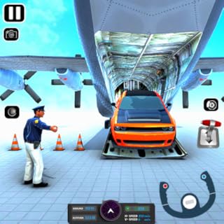 Jogo de simulador de condução de transporte de carro real: simulador de caminhão de estacionamento de carro de corrida de alta velocidade: jogo de aventura de vôo de avião 3D grátis para crianças