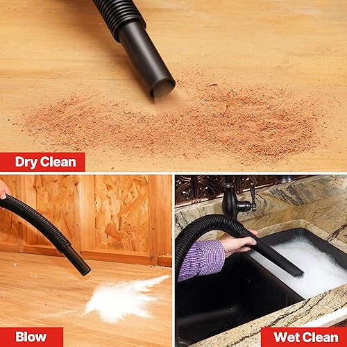 Miniatura 8 de Shop-Vac Aspiradora en seco y húmedo de 10 galones, aspiradora de tienda de 8.0 Kpa de pico con función de soplador, aspiradora inalámbrica para