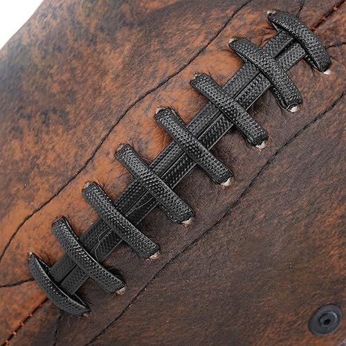 Miniatura 8 de Fútbol de entrenamiento tamaño 9 PU agarre cómodo diseño vintage pelota deportiva con elasticidad mejorada, balones de fútbol de cuero compuesto