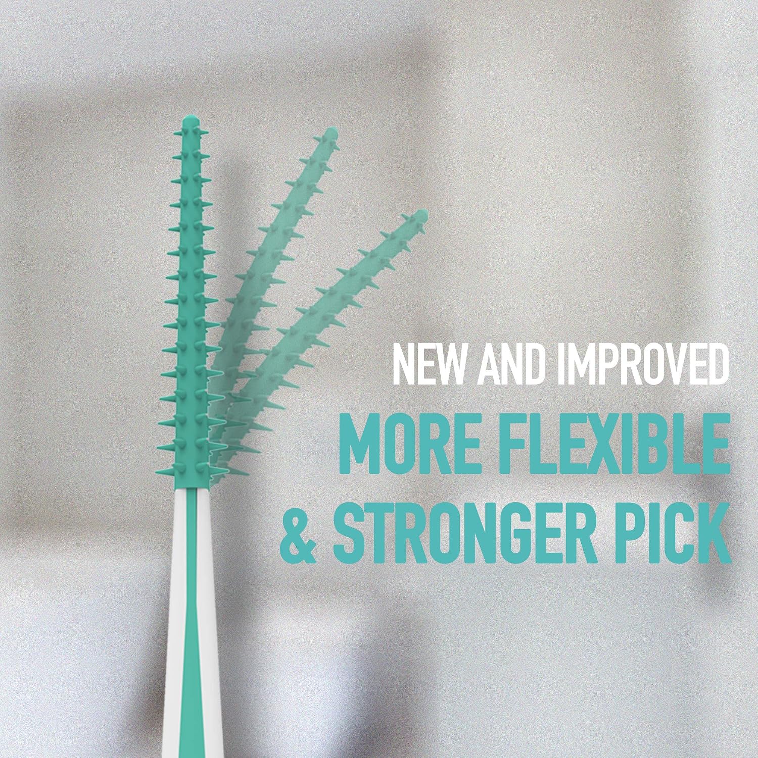 Dr. Emma Soft Rubberized Dental Picks Mint Brush Picks, 100 Count (3 Packs, Mint) image 5