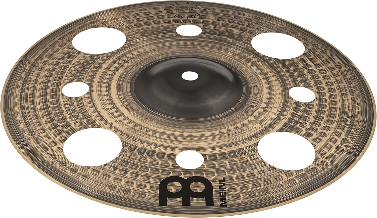 Pure Alloy Custom 12" Trash Splash — Smoked Bronze/Brilliant Finish — Made in Germany, 2-YEAR WARRANTY