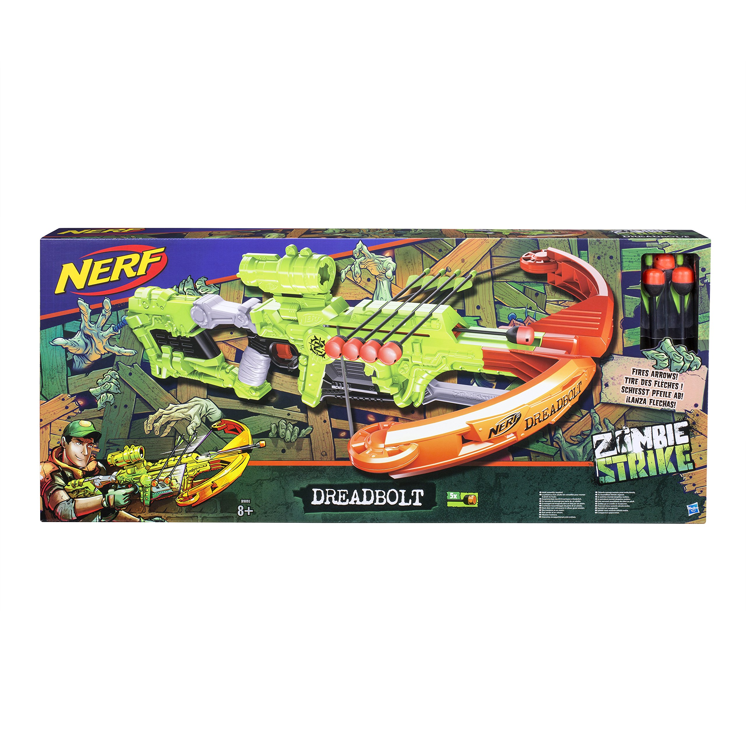 Nerf Zombie Strike Dreadbolt : Amazon.co.uk: Toys & Games