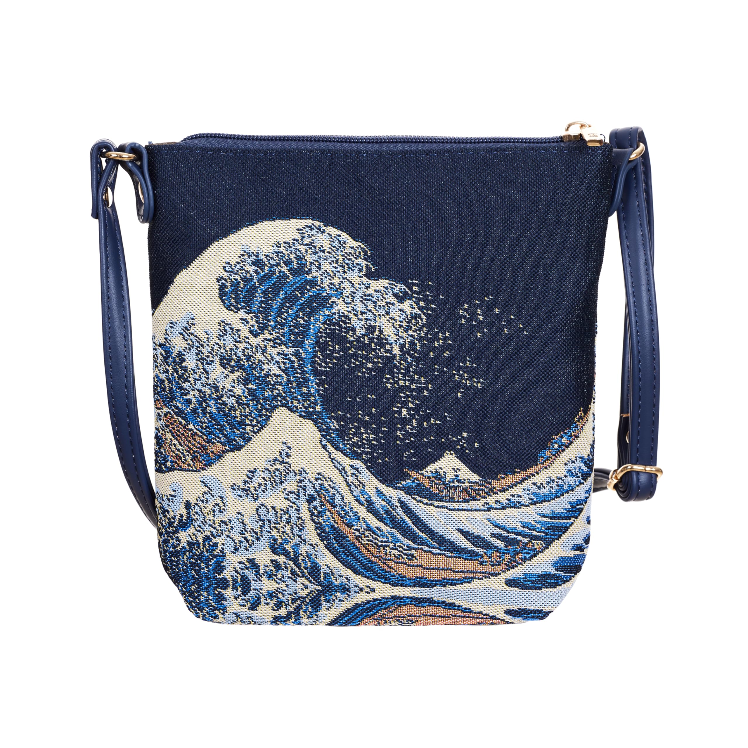 Tapestry Small Crossbody Bag Sling Bag for Women by The British Museum (Great Wave Off Kanagawa)