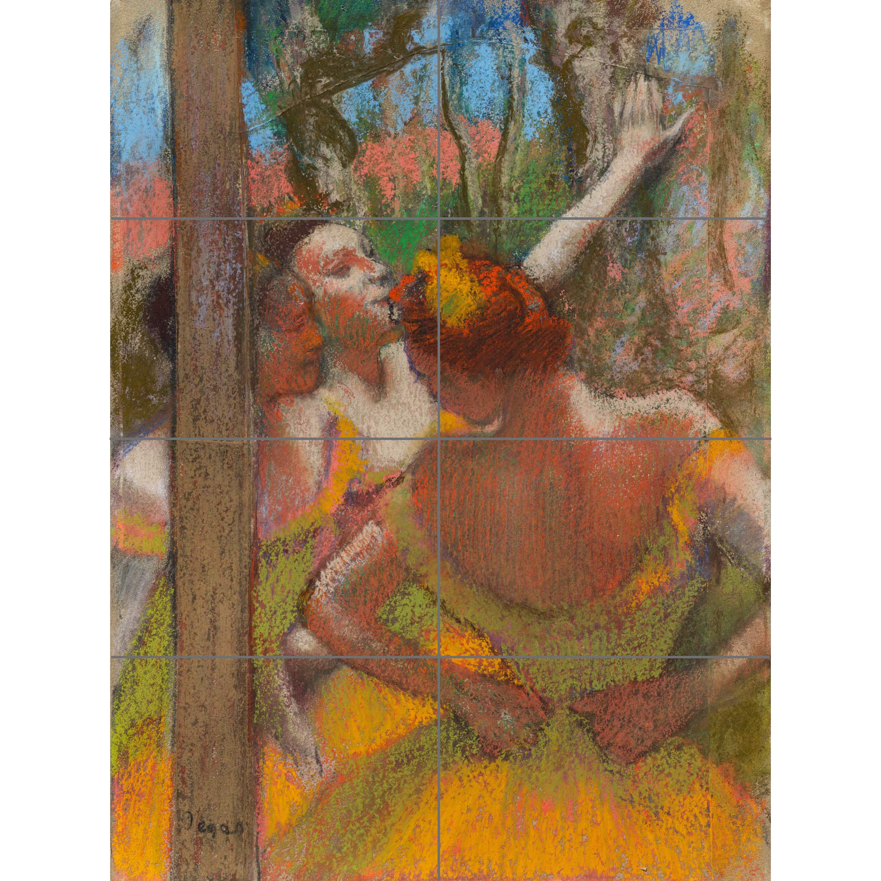 Artery8 Degas Dancers Girls Ballerina Painting XL Giant Panel Poster (8 Sections)