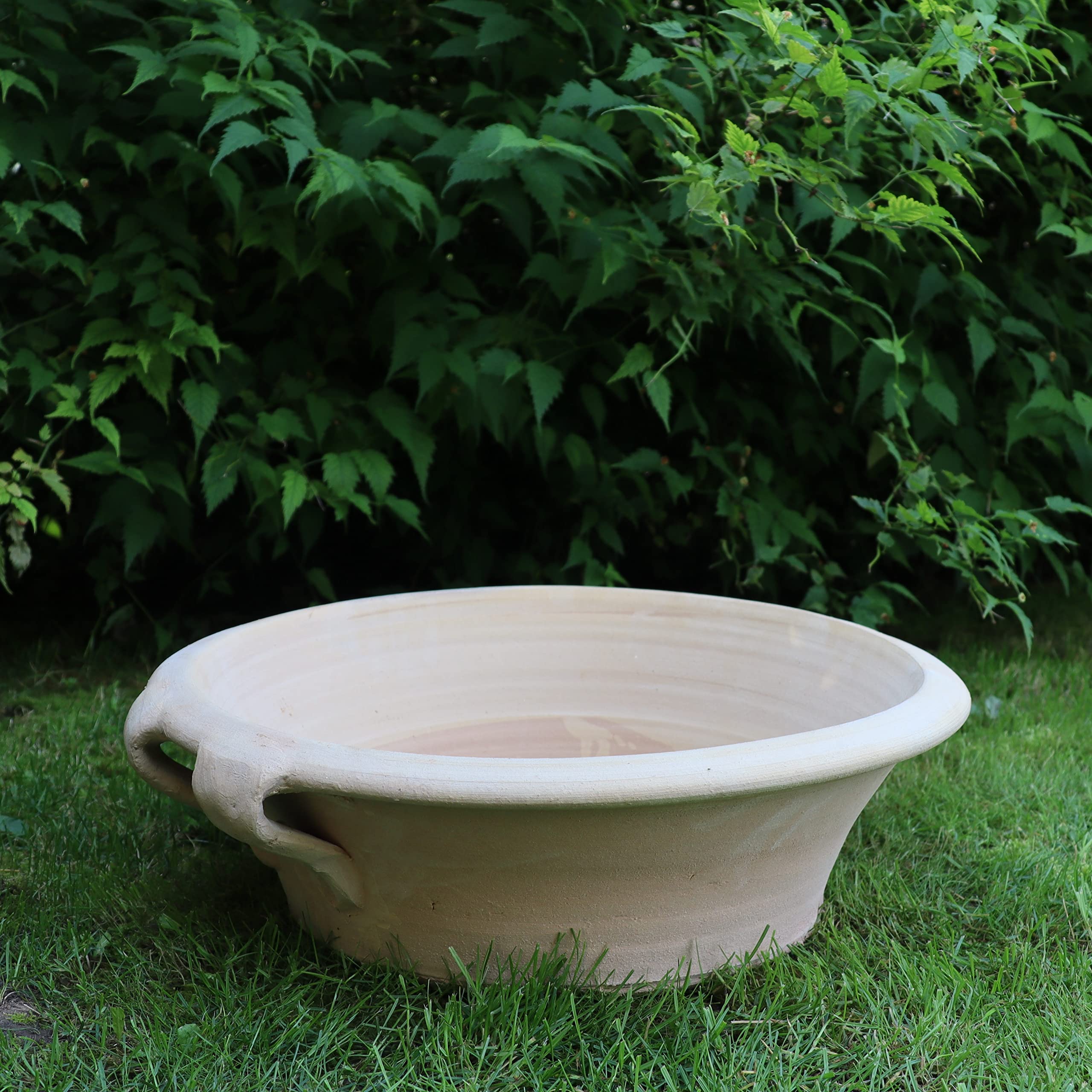 Palatina Werkstatt Crocus - Vaso per piante in terracotta, 40 cm, pezzo unico realizzato a mano, ideale per il giardino e gli esterni